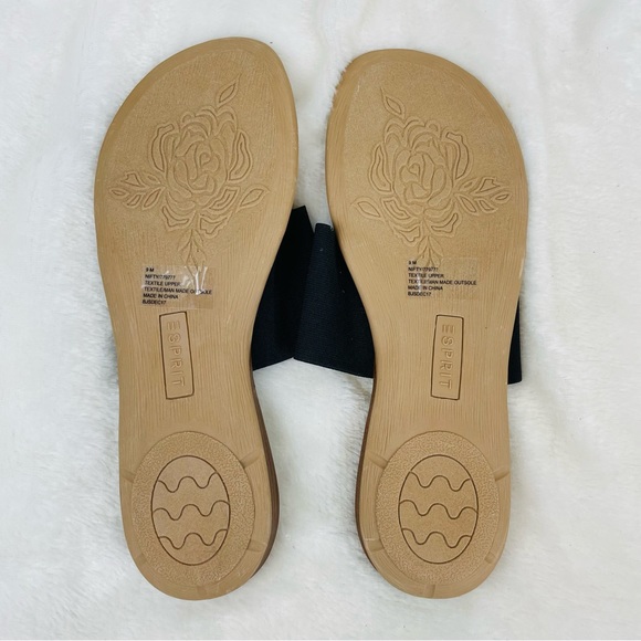 ESPRIT Women’s Size 9 Brown and Black Flip Flop Thong Toe Flat Shoes - Picture 5 of 5